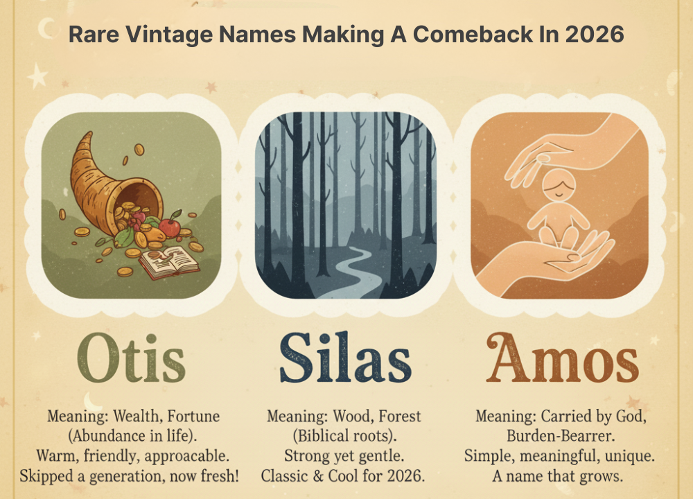 Rare Vintage Names Making A Comeback In 2026